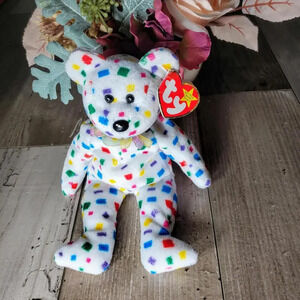 Ty 2K TY Beanie Baby Multicolored Bear Beanie Baby Original EUC 2000s